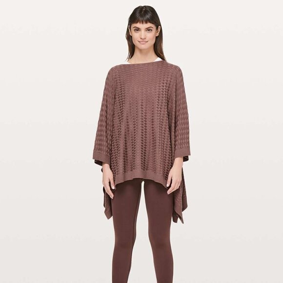 LULULEMON Divinity Poncho *Woven Spanish Oak - Picture 3 of 11